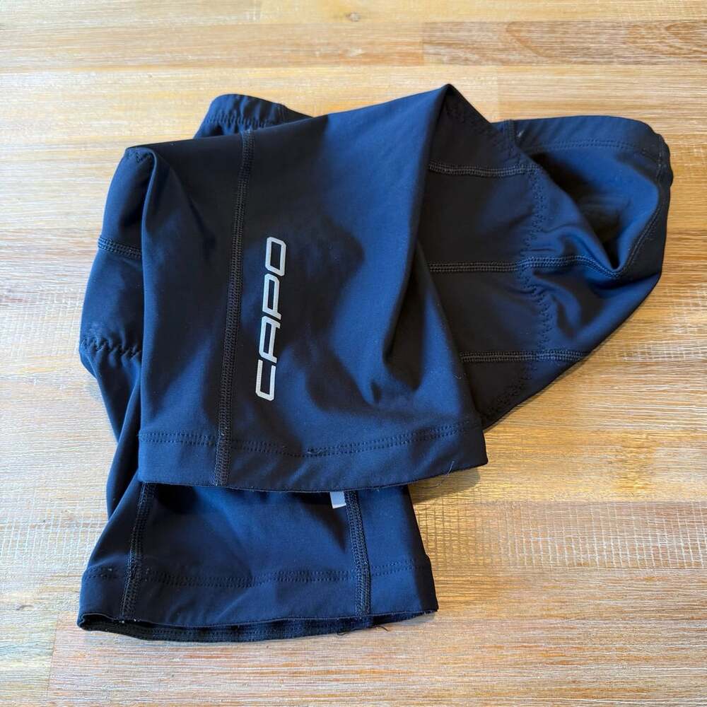 Capo Cycling Shorts Padded Bike Compression Trunks MensWomens XS Made in USA BLK
